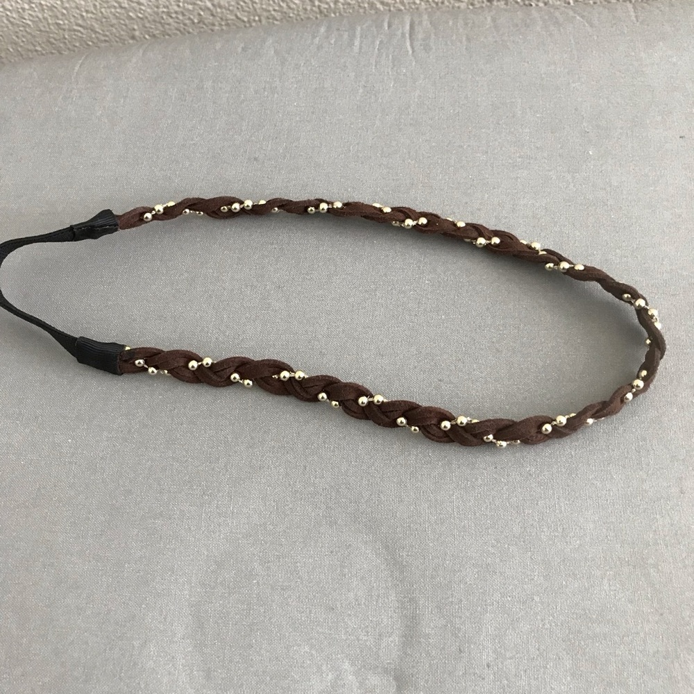 Brown Stretch Hairband - EUC - Picture 2 of 2